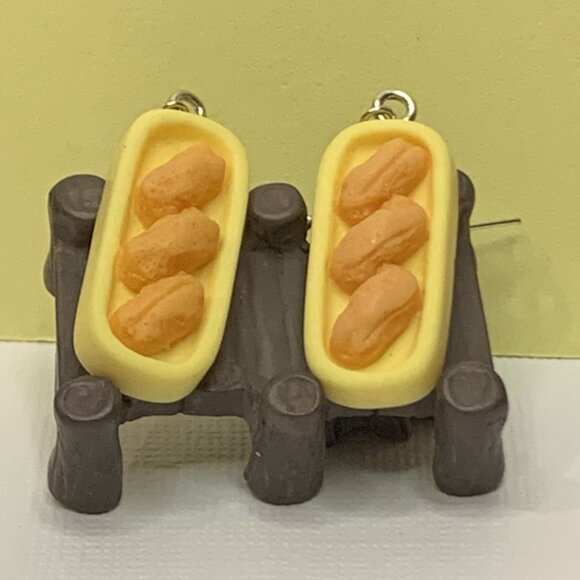 Bread Earring, Funny Food Earrings, Silly Earrings, Gift Idea, Baking Earring - Picture 3 of 5